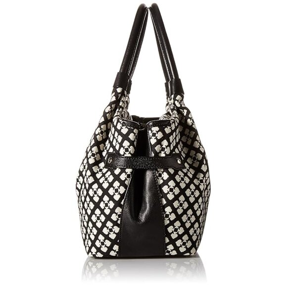 NWOT Kate Spade Women's Classic Stevie Tote Bag, Black/Cream - Picture 4 of 6